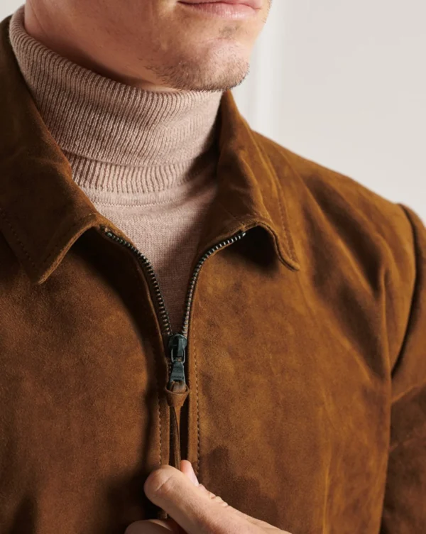 Premium Handmade Suede Leather Jackets Timeless Elegance for Men - Image 2