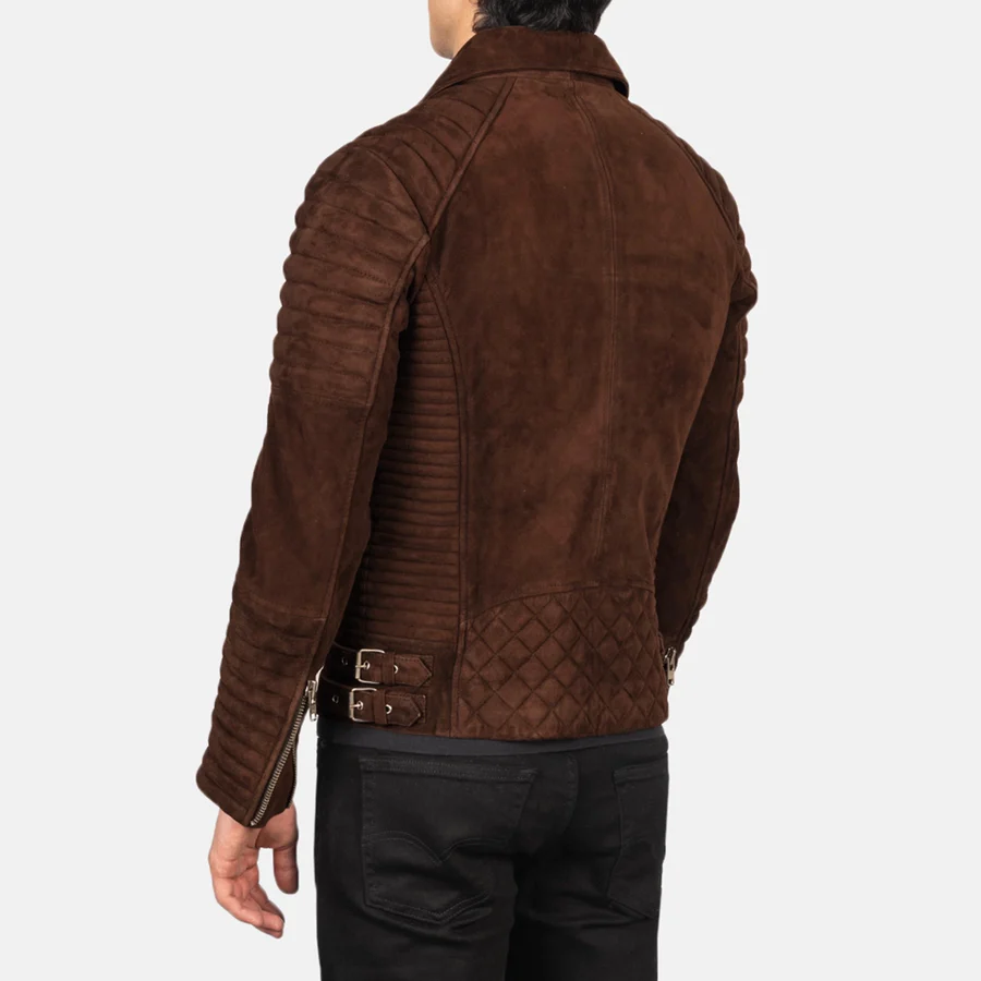Armand Mocha Suede Biker Jacket 6