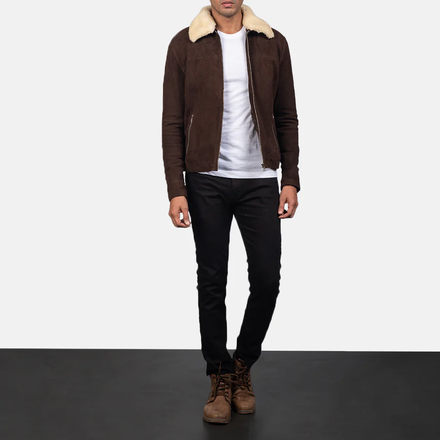 Coffner Brown Shearling Fur Jacket 1 3