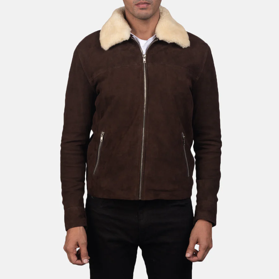 Coffner Brown Shearling Fur Jacket 1 5