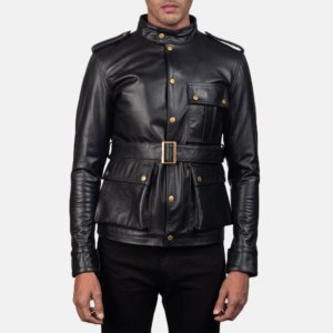 Men Black Leather Jacket