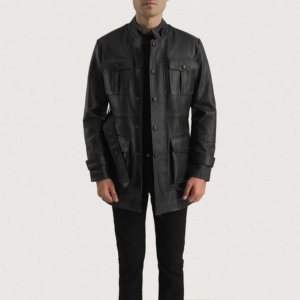 Men Black Leather Jacket