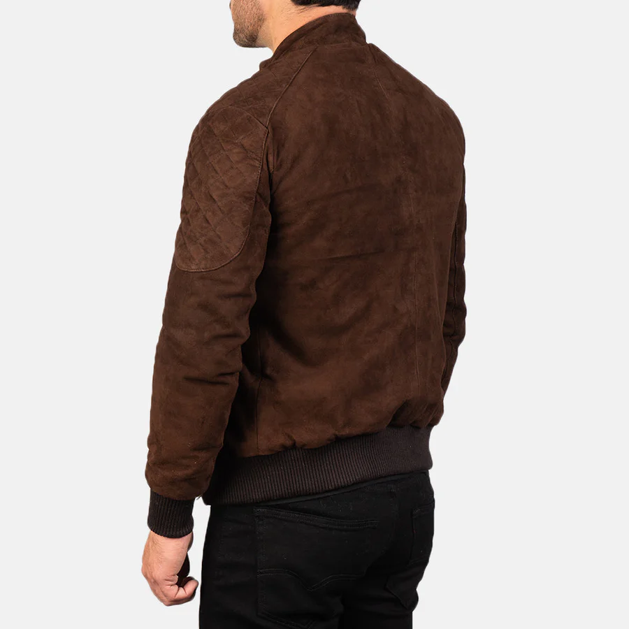 Sven Mocha Suede Bomber Jacket 1 5