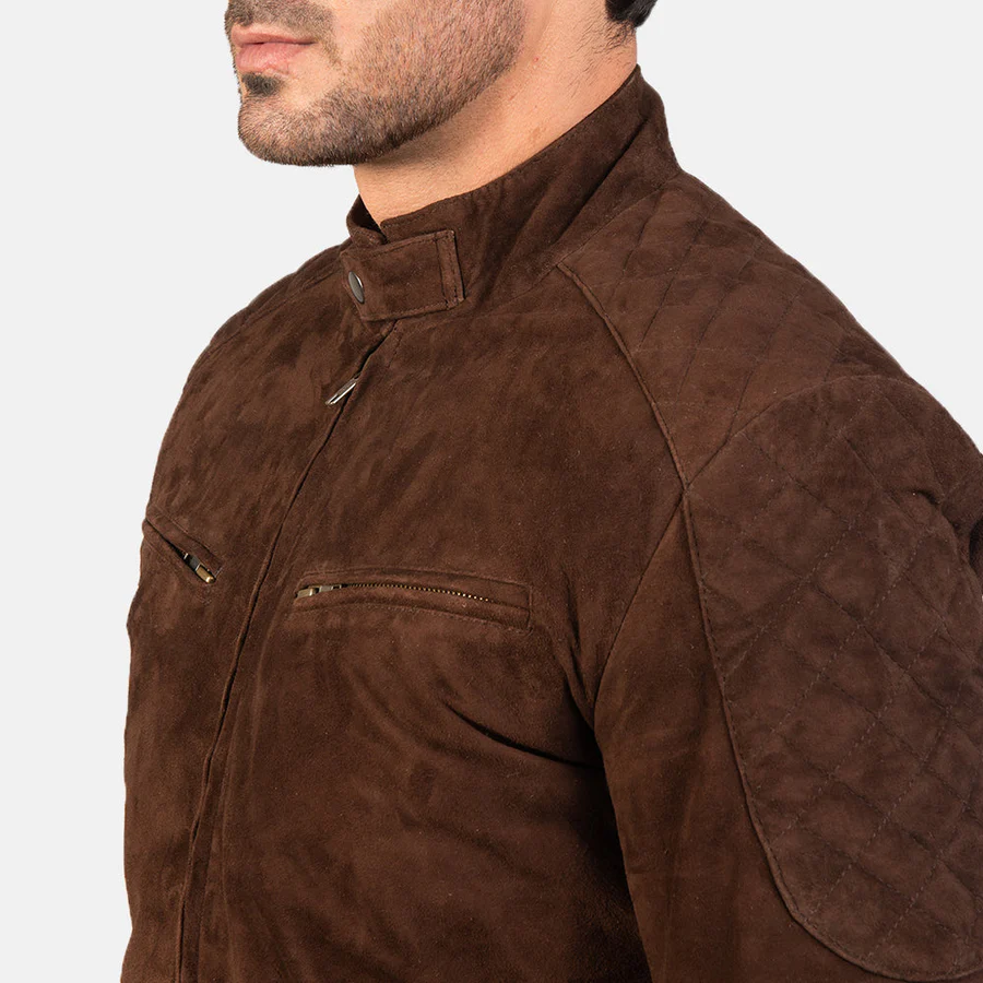 Sven Mocha Suede Bomber Jacket 1 6