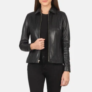 Women Black Leather Jacket